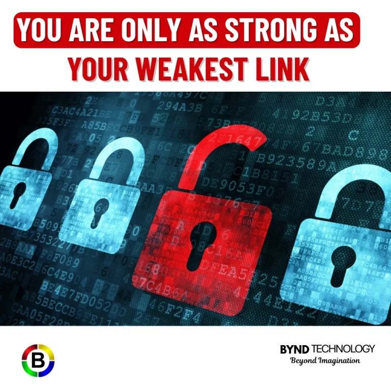 you are only as strong as your weakest link